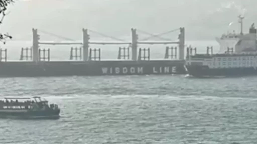 Two Ships Collided in the Istanbul Strait: Smoke Rises Two Ships Collided in the Istanbul Strait: Smoke Rises