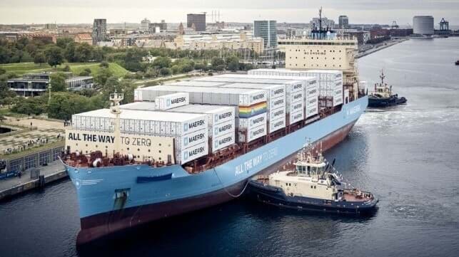 Maersk Celebrates Naming of First Methanol-Fueled Containership