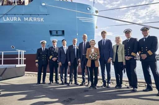 Maersk Celebrates Naming of First Methanol-Fueled Containership