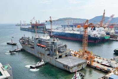 South Korea's Hanwha Ocean Awarded First US Navy Repair Contract