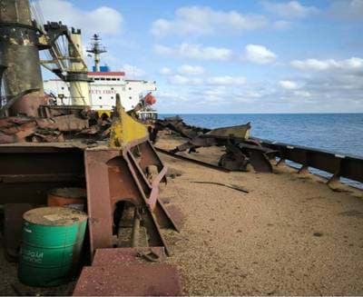 Russia Strikes Civilian Grain Vessel in Black Sea, Ukraine Says