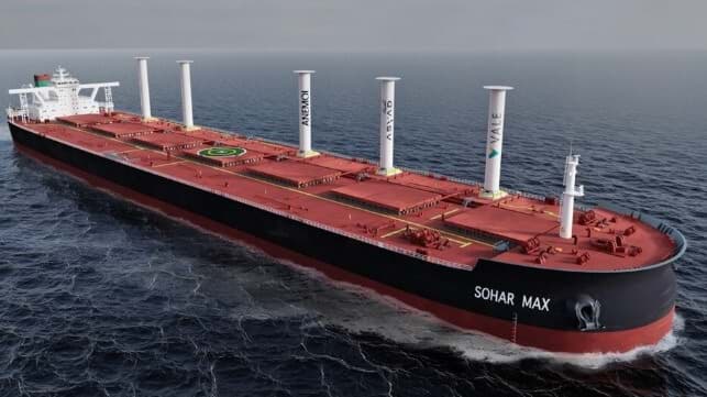 Vale and Anemoi to Install Rotor Sails on World's Largest Ore Carrier